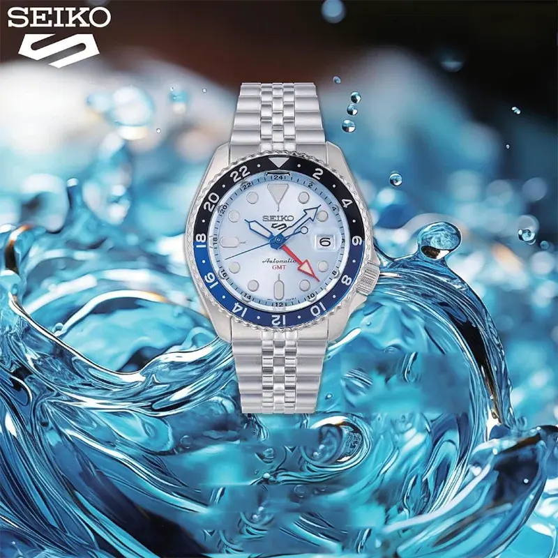 Seiko 5 Sports GMT Thong Sia Ice Blue Limited Edition Men’s Watch- SSK029K1